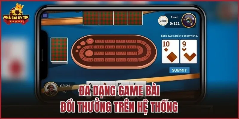 Đa dạng game bài đổi thưởng trên hệ thống